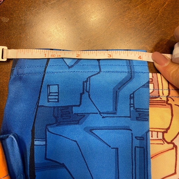 NWOT DC Comic Ladies Women's Superman Print Polyester Blend Stretchy Leggings L - Picture 10 of 13